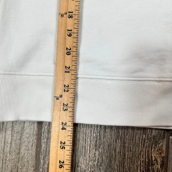 Lilly Pulitzer On Vacay Sweatshirt White Crew Neck Beaded Embellished Pullover - Picture 6 of 9